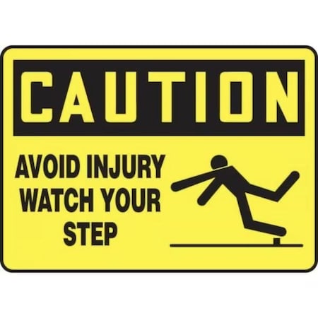 Accuform OSHA CAUTION SAFETY SIGN FLOOR MSTF611XP MSTF611XP